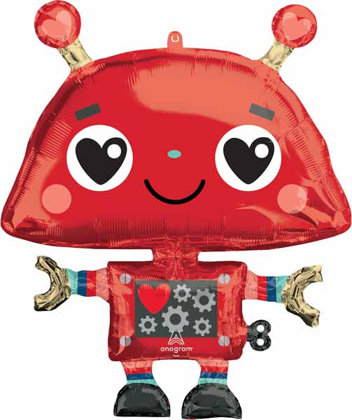 Love Robot 35-Inch Foil Balloon