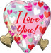 Pastel Love I Love You Heart Foil Balloon
