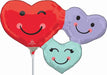 Cute Heart Trio Mini Foil Balloon