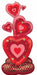 Stacking Hearts AirLoonz Foil Balloon, 55 Inch