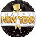 Pop Clink Cheers New Year's 18-Inch Round Foil Balloon