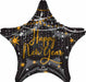 Midnight Hour Happy New Year Jumbo Star Foil Balloon
