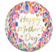 Happy Mother's Day Colourful 16-Inch Orbz Foil Balloon