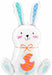 White Funny Bunny 33-Inch Foil Balloon