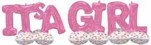 It's a Girl Pink AirLoonz Balloon Kit
