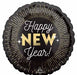 Happy New Year Midnight Glam 18" Round Foil Balloon