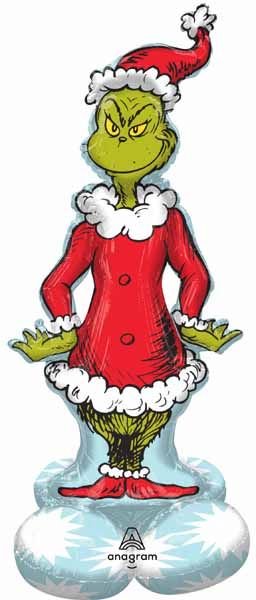 Christmas Grinch AirLoonz Foil Balloon, 59 Inch
