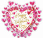 Heartful Happy Valentine's Day 29-Inch Foil Balloon