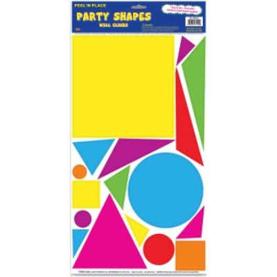 PARTY SHAPES PEEL 'N PLACE 12" X 24" SH