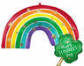 St. Patrick's Day Rainbow Shaped Foil Balloon, 33 Inch