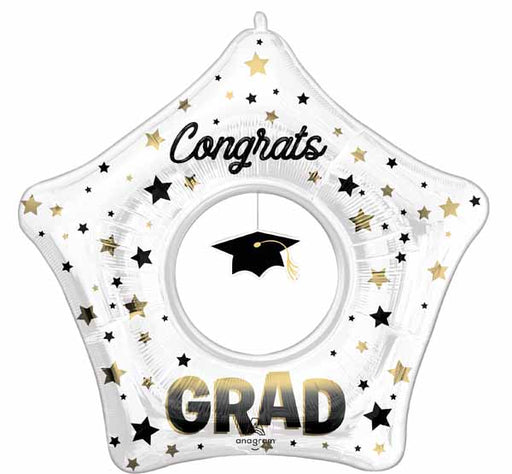 32-Inch Grad Cap Dangler Foil Balloon
