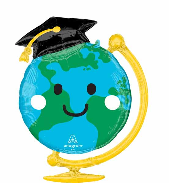 29" Grad Fun Globe Foil Graduation Balloon