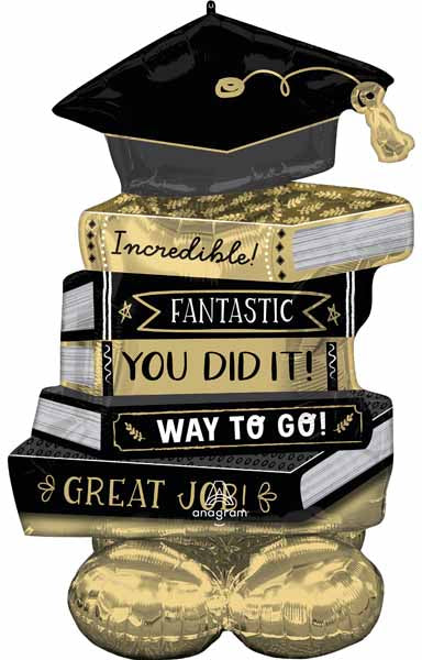 Graduation Books AirLoonz Foil Balloon, 45 Inch