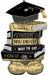 Graduation Books AirLoonz Foil Balloon, 45 Inch