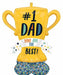 Best Dad Trophy 43-Inch AirLoonz Foil Balloon