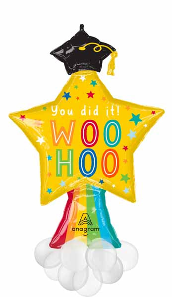Graduation Fun Woo Hoo 45-Inch Balloon Kit