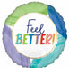 Collage Feel Better 18-Inch Round Foil Balloon