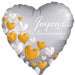 Joyeux Anniversaire 18-Inch Heart Foil Balloon