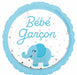 Bébé Garçon Elephant 18-Inch Round Foil Balloon