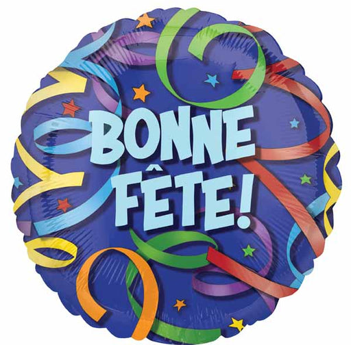 Bonne Fête Streamer Jumbo Foil Balloon