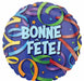 Bonne Fête Streamer Jumbo Foil Balloon