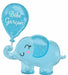Bébé Garçon Elephant Foil Balloon, 31 Inch