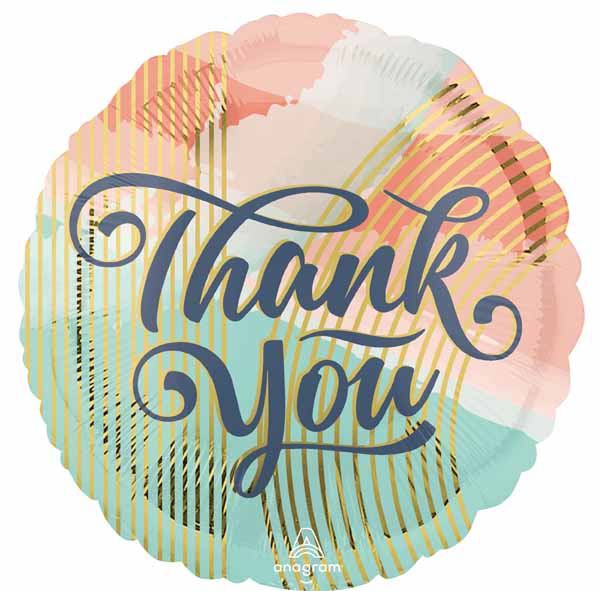 Thank You Clouds Jumbo Round Foil Balloon