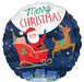 Starry Night Christmas 18" Round Foil Balloon