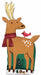 Modern Reindeer 40-Inch Foil Balloon