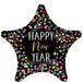 Happy New Year Confetti Star 19" Foil Balloon