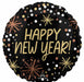 New Year's Confetti 18-Inch Round Foil Balloon