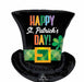 St. Patrick's Day Top Hat Foil Balloon, 24 Inch