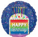 Rainbow Slice Happy Birthday 18-Inch Round Foil Balloon