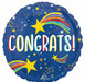 Rising Star Congrats 18-Inch Round Foil Balloon