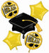 True to Your School Yellow Graduation Foil Balloon Bouquet