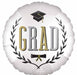 Caps Off Grad 18-Inch Round Foil Balloon