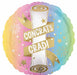 Pastel Grad Party 18" Round Foil Balloon