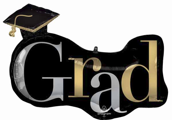 Class Dismissed Graduation Foil Balloon, 33 Inch
