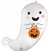 Trick or Treat Ghost Satin Foil Balloon, 24 Inch