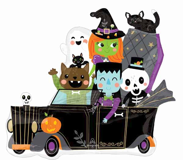 Monster Mingle 30 Inch Halloween Foil Balloon