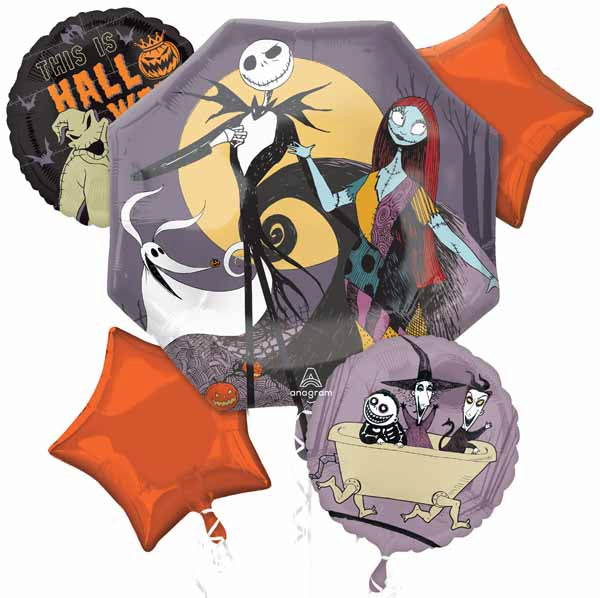 The Nightmare Before Christmas Foil Balloon Bouquet