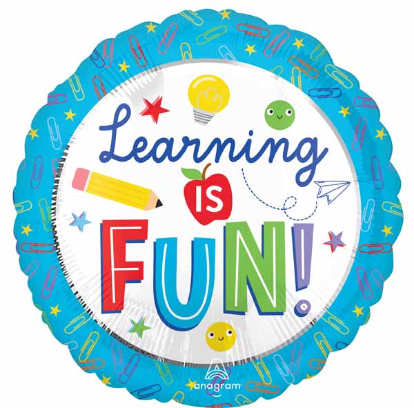 Back to School 18" Round Foil Balloon