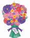 HMD SWEET FLORAL BQT 30" SHAPE P35 PKG