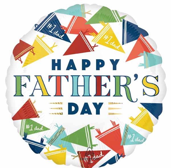 Varsity Dad Father's Day 18" Round Foil Balloon
