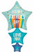 Happy Father's Day Playful Stripes Foil Balloon, 42 Inch