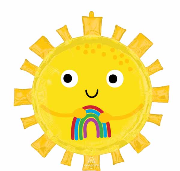Happy Sun 28" Sun-Shaped Foil Balloon