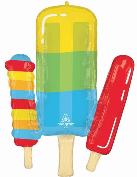 Pool Party Popsicle 34-Inch Foil Balloon