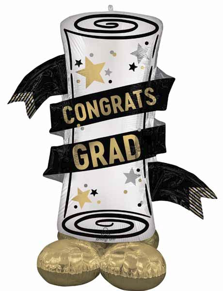 55" Graduation Diploma AirLoonz Foil Balloon