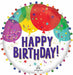 HBD BALLOONS POM POM 24" DOO DAD P85 PKG