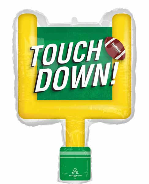 Game Time Goal Post 28-Inch Foil Balloon